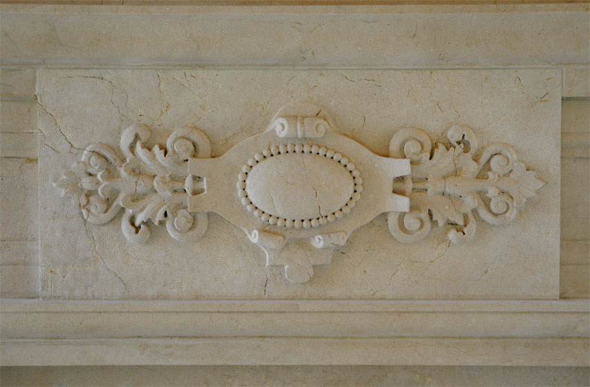 large fireplace centerpiece